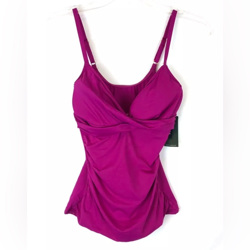 Ralph Lauren Women’s Pink Underwire Tankini Top Size 6